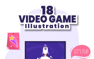 18 Video Game Illustration