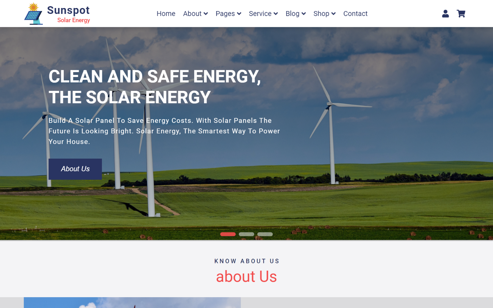 Sunspot - Solar Energy HTML5 Website Template