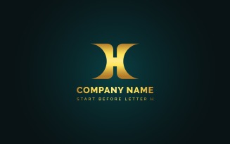 Luxury H Letter Logo Design