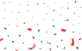 Red Confetti for Festival Background