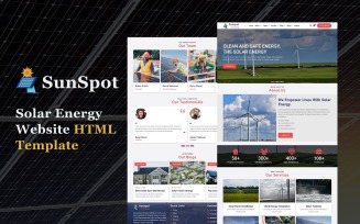 Sunspot - Solar Energy HTML5 Website Template