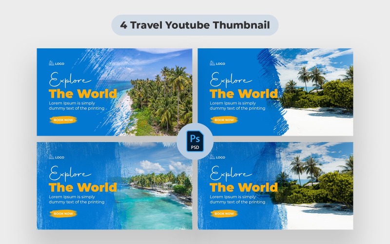 Travel Tour YouTube thumbnail Social Media