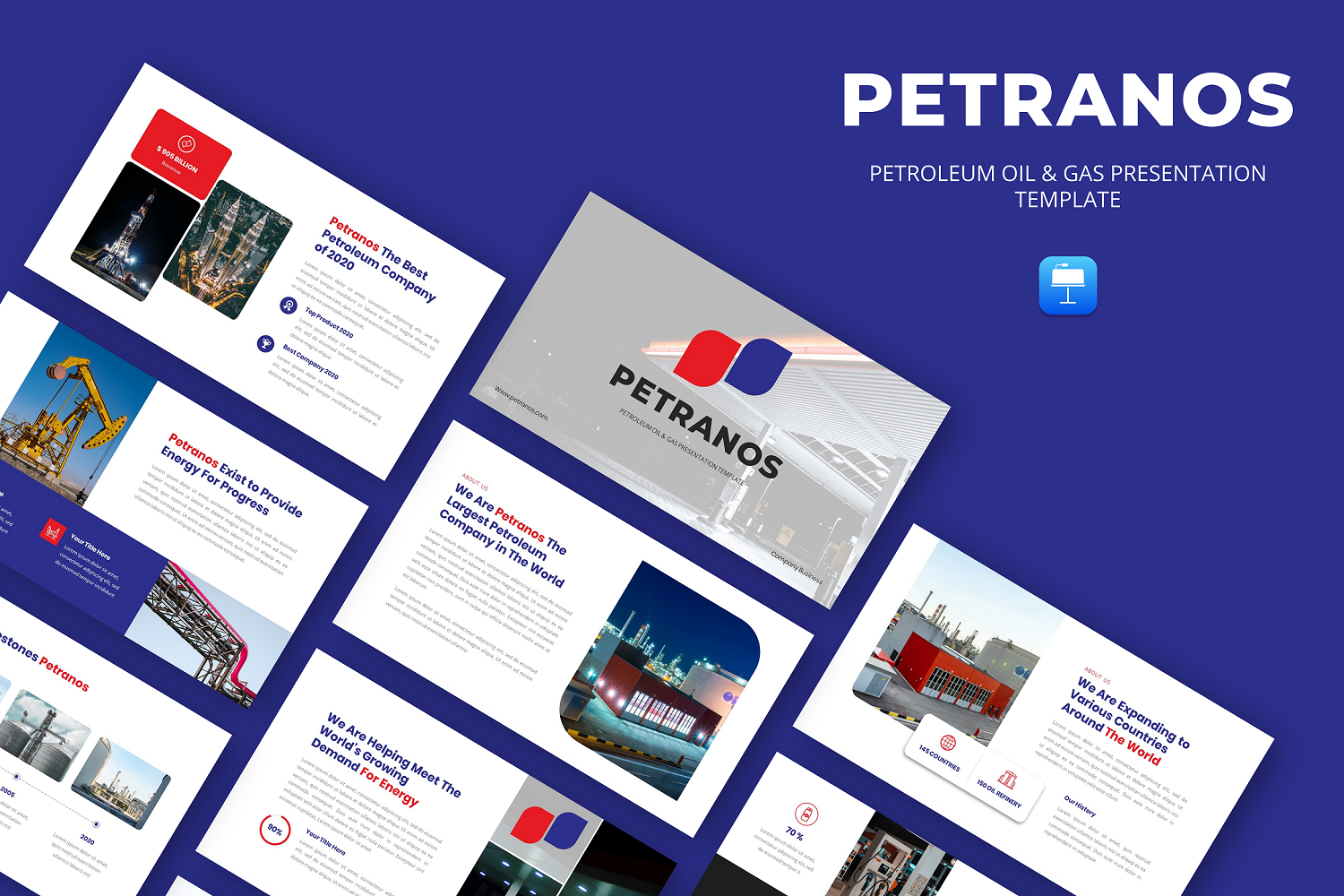 Petranos - Petroleum Oil & Gas Keynote Template