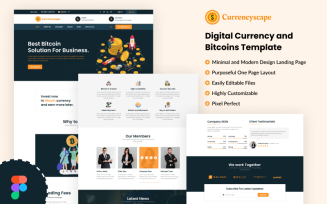 Currencyscape - Digital Currency and Bitcoins Template