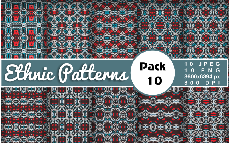 Ethnic Textile Motif Bundle 10 Pattern