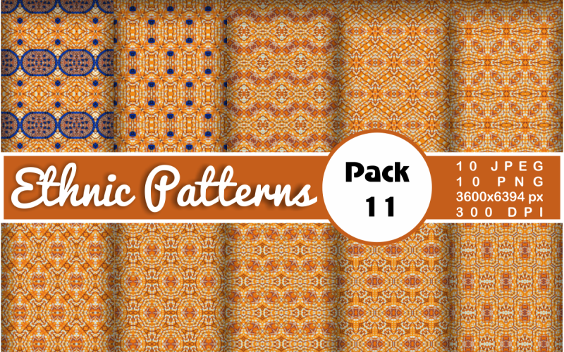 Ethnic Textile Motif Bundle 11 Pattern