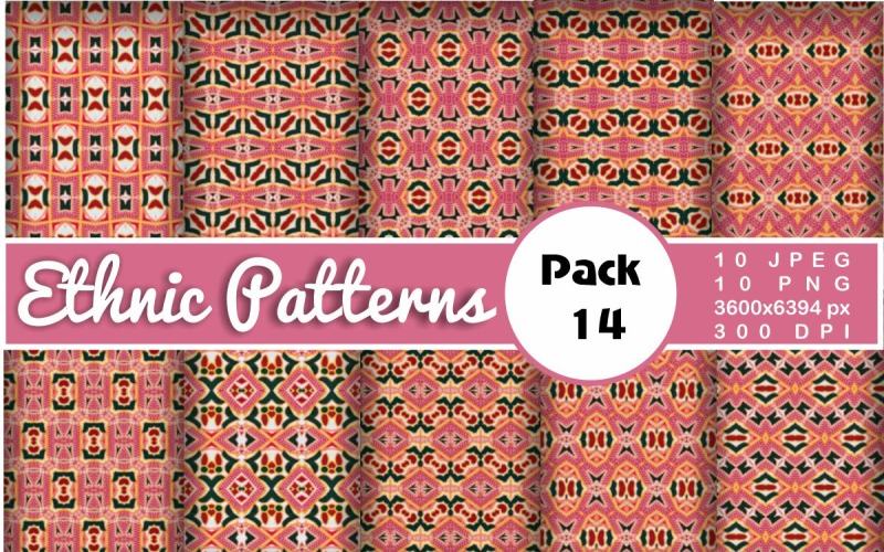 Ethnic Textile Motif Bundle 14 Pattern