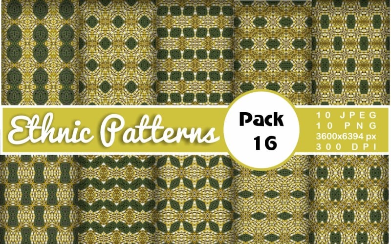 Ethnic Textile Motif Bundle 16 Pattern