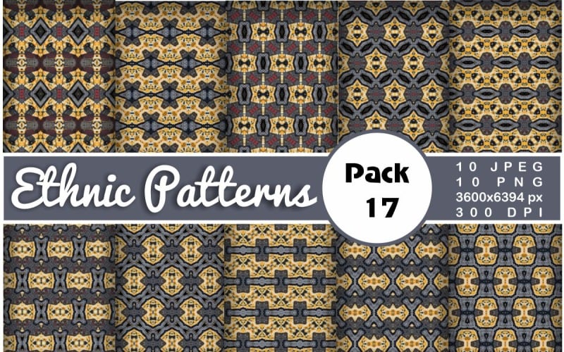 Ethnic Textile Motif Bundle 17 Pattern