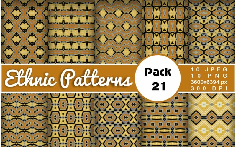 Ethnic Textile Motif Bundle 21 Pattern