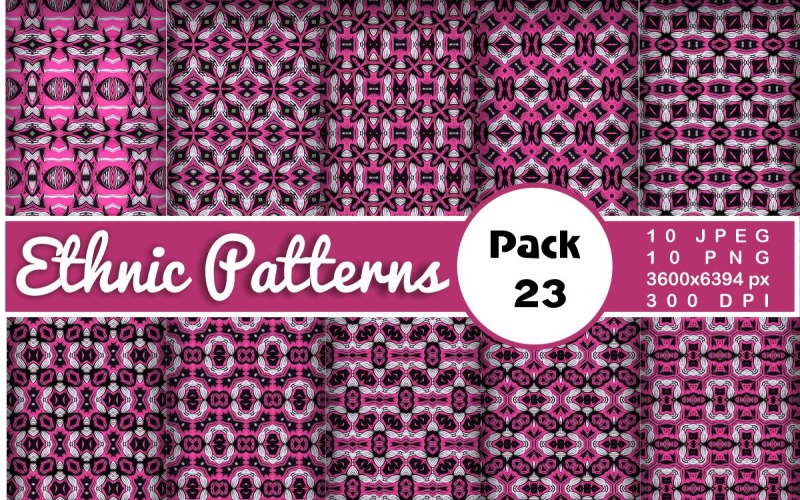 Ethnic Textile Motif Bundle 23 Pattern