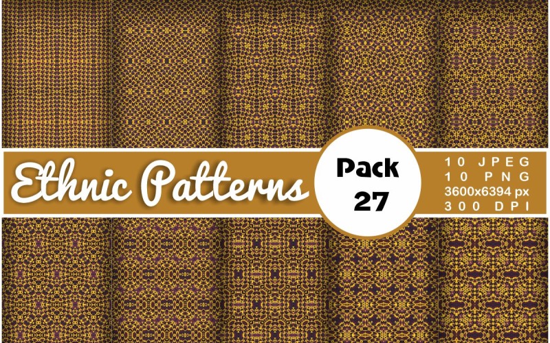 Ethnic Textile Motif Bundle 27 Pattern
