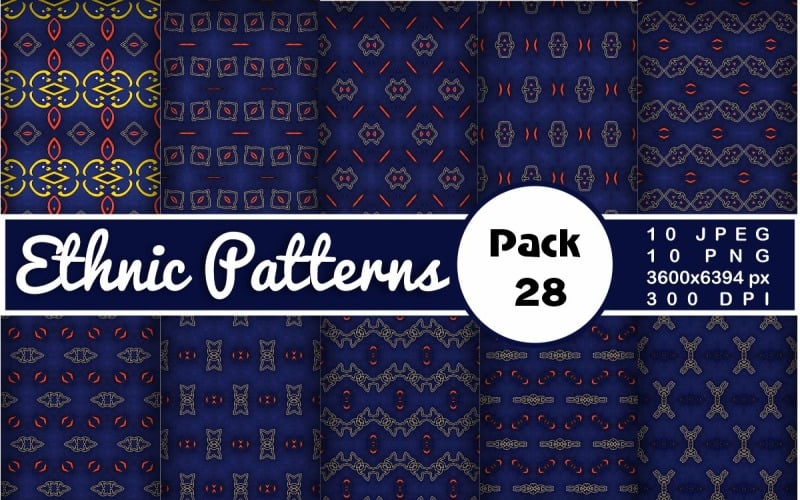 Ethnic Textile Motif Bundle 28 Pattern