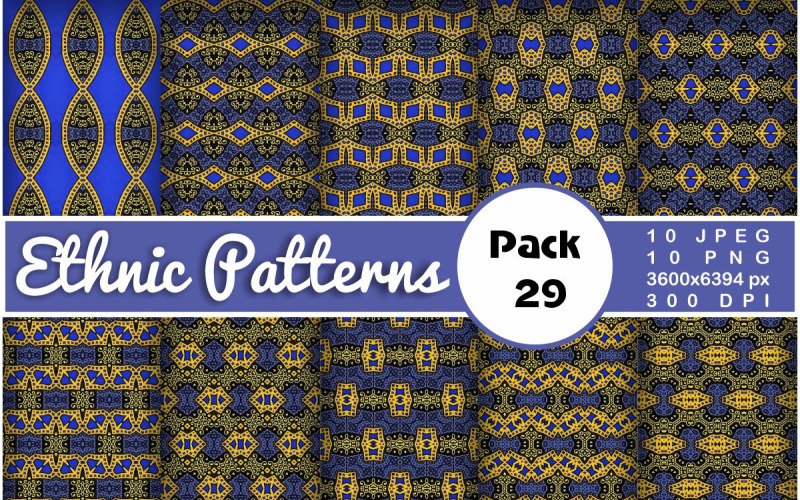 Ethnic Textile Motif Bundle 29 Pattern