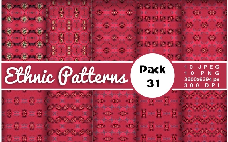 Ethnic Textile Motif Bundle 31 Pattern