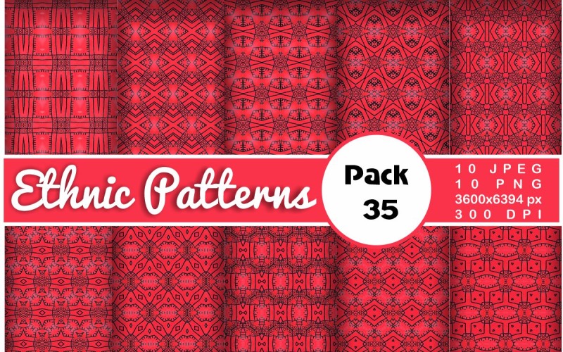 Ethnic Textile Motif Bundle 35 Pattern