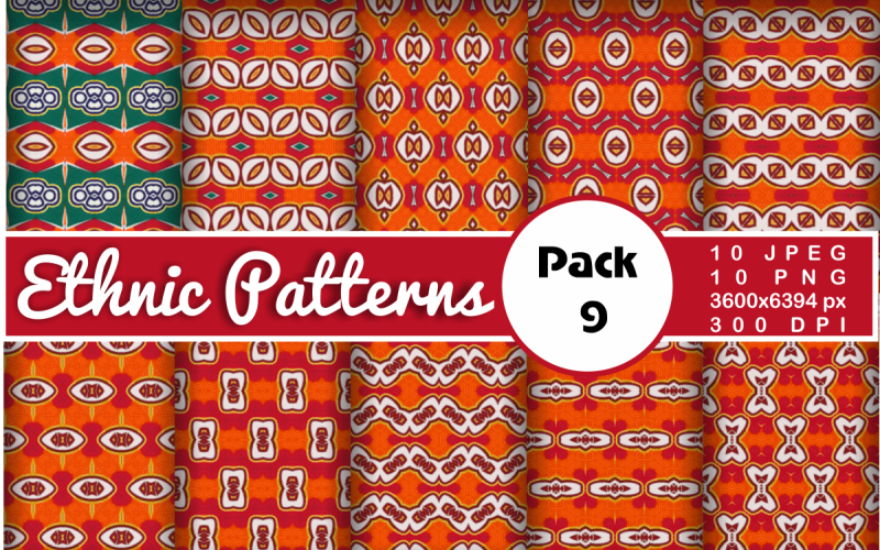 Ethnic Textile Motif Bundle 9 Pattern