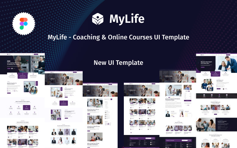 MyLife - Coaching & Online Courses UI Figma Template UI Element