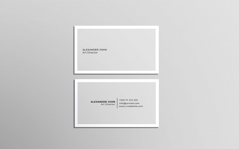 Simple Minimalist Business Card Corporate Identity