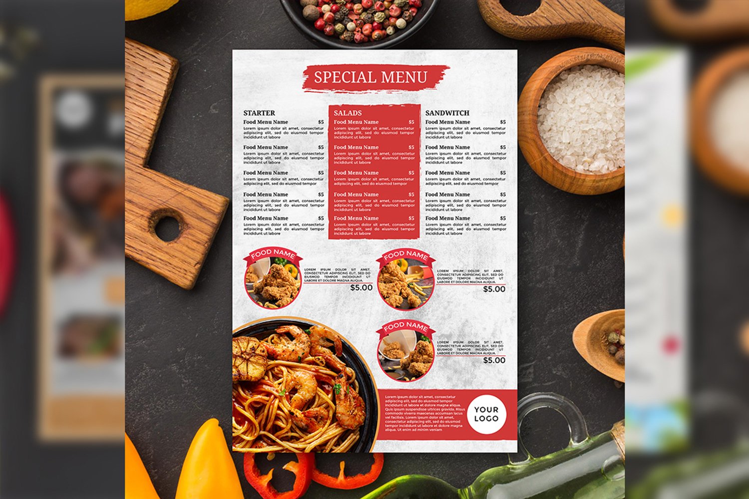 Template #293890 Flyer Bbq Webdesign Template - Logo template Preview