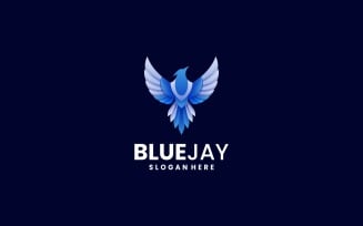 Blue Jay Gradient Logo Design