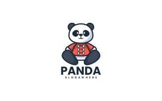 Panda Cartoon Logo Style 2
