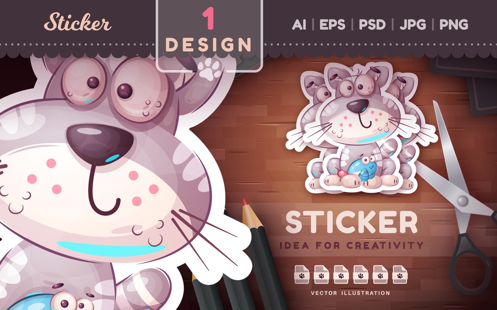 Template #293934 Kitty Pet Webdesign Template - Logo template Preview