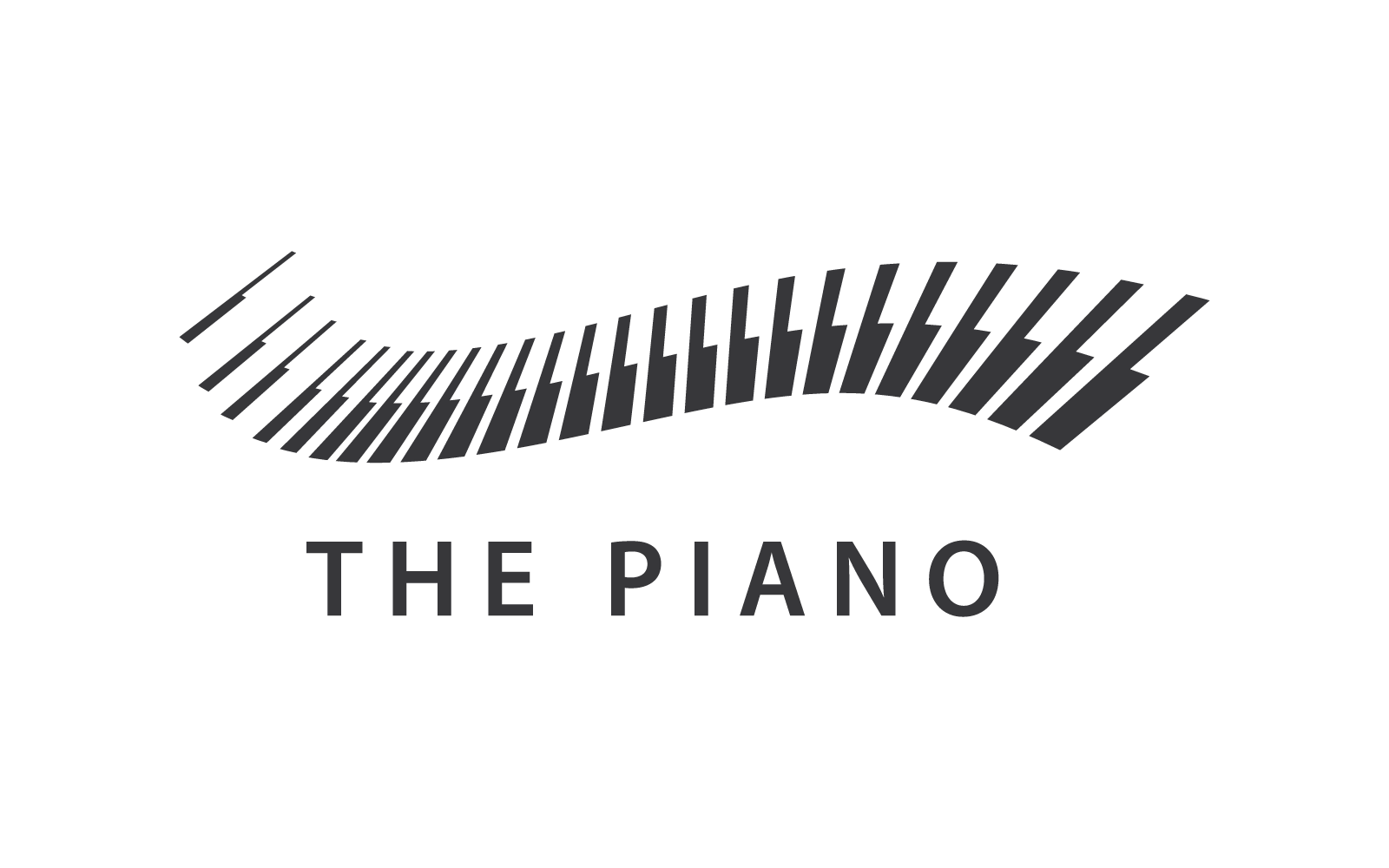 Logo Piano vector illustration flat design template