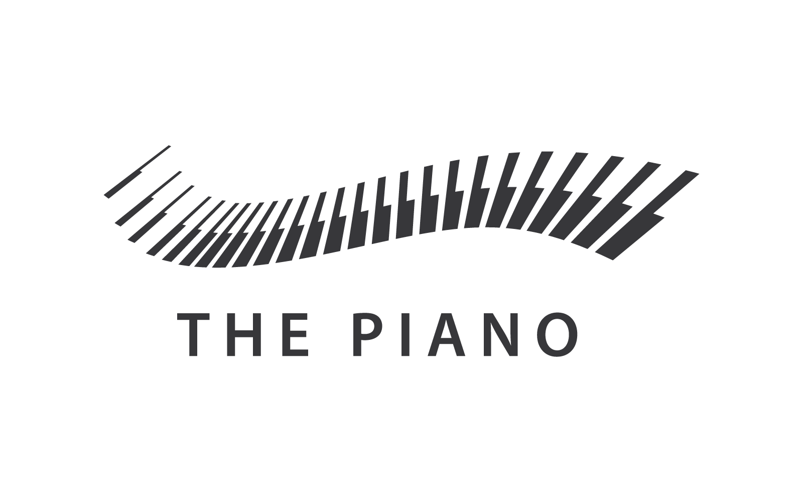 Logo Piano vector ilustración plantilla de diseño plano