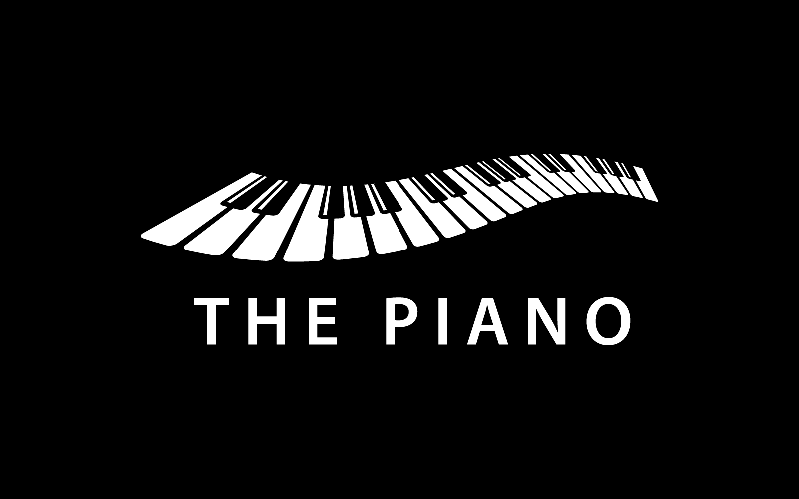 Müzik Piyano logosu vektör çizim düz tasarım şablonu eps 10