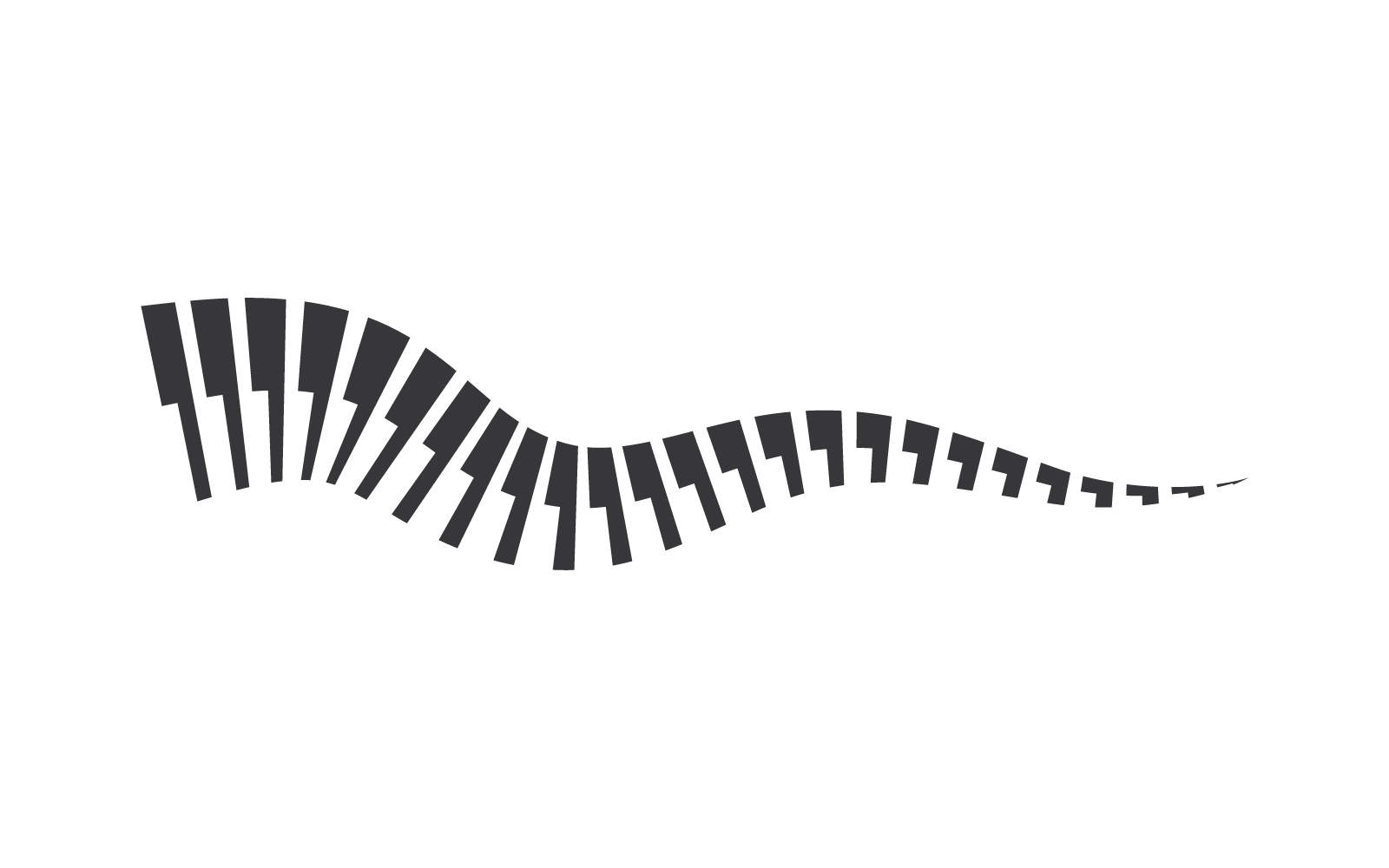 Piano logo vector illustration flat design template eps 10