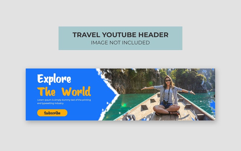 Travel Tour YouTube Cover Template Social Media