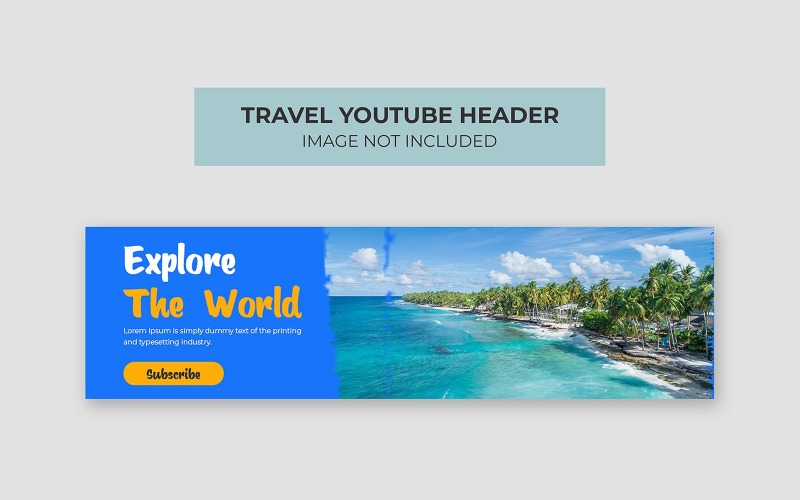 Travel YouTube Cover Header Design Social Media