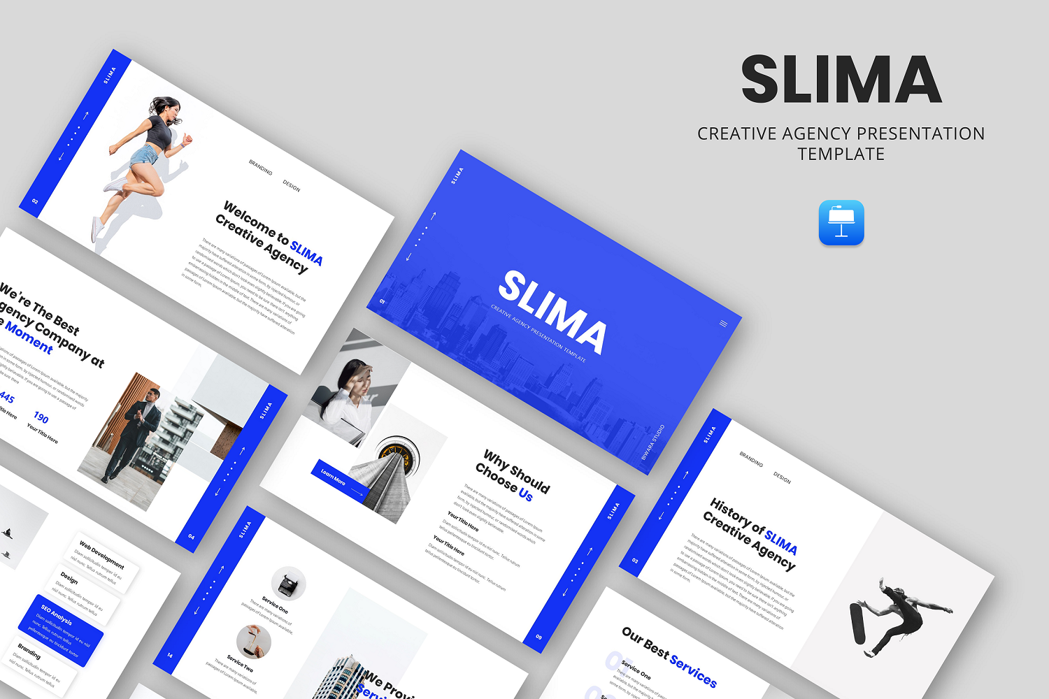 SLIMA - Creative Agency Keynote  Template