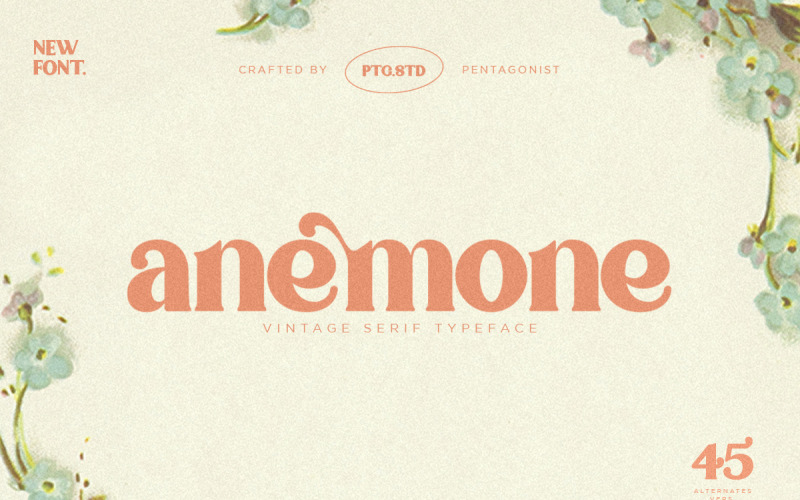 Anemone | Vintage Serif FREE for Personal Used Font