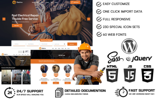 Elektra - Electricity Services WordPress Theme