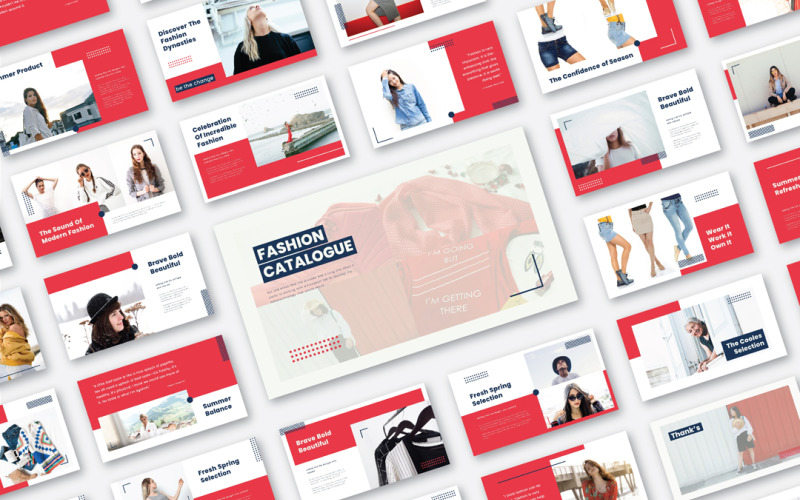 Fashion Catalogue Presentation PowerPoint Template