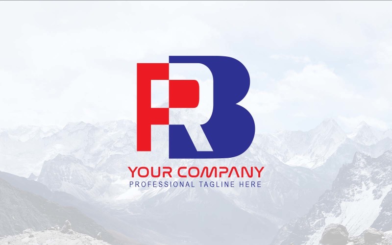 Professional And Modern RB Letter Logo Design-Brand Identity Logo Template