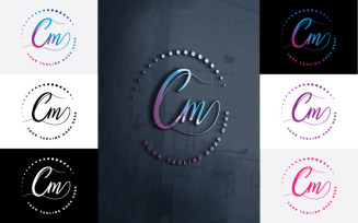 Photography CM Letter Logo Design For Your Studio-Brand Identity