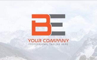 Professional And Modern BE Letter Logo Design-Brand Identity