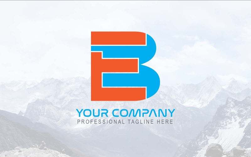 Professional And Modern EB Letter Logo Design-Brand Identity Logo Template
