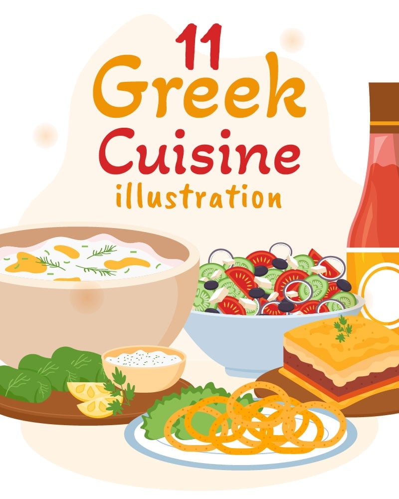 Kit Graphique #294273 Greek Alimentation Divers Modles Web - Logo template Preview