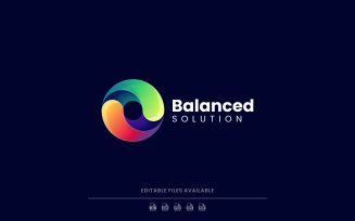 Abstract Balance Colorful Logo