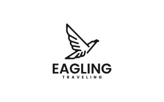 Eagle Line Art Logo Style 2