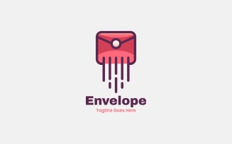 Envelope Simple Mascot Logo