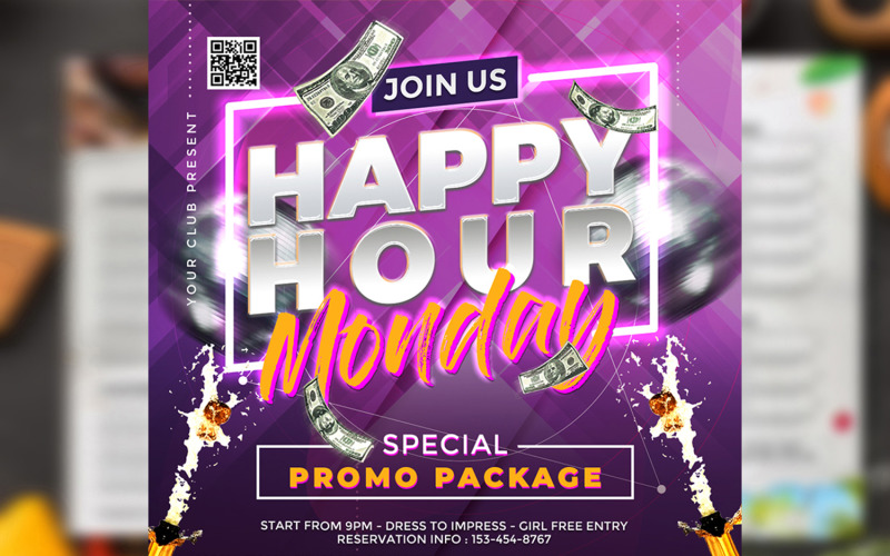 Happy Hour - Social Media Template Corporate Identity
