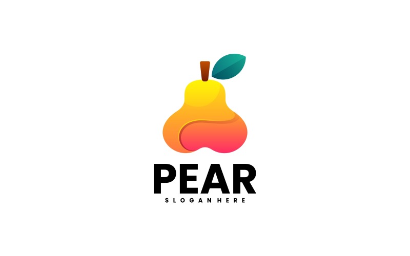 Pear Gradient Logo Style 1 Logo Template