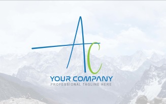 Professional And Modern AC Letter Logo Design-Brand Identity