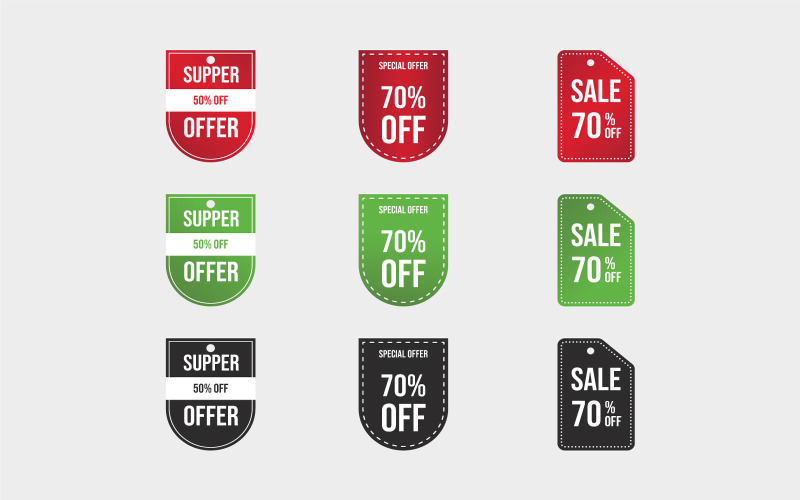 Special Offer Discount Badge Vector Illustration
