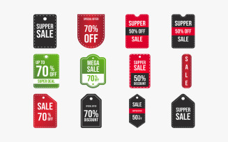 Super Sale Badge Collection Vector